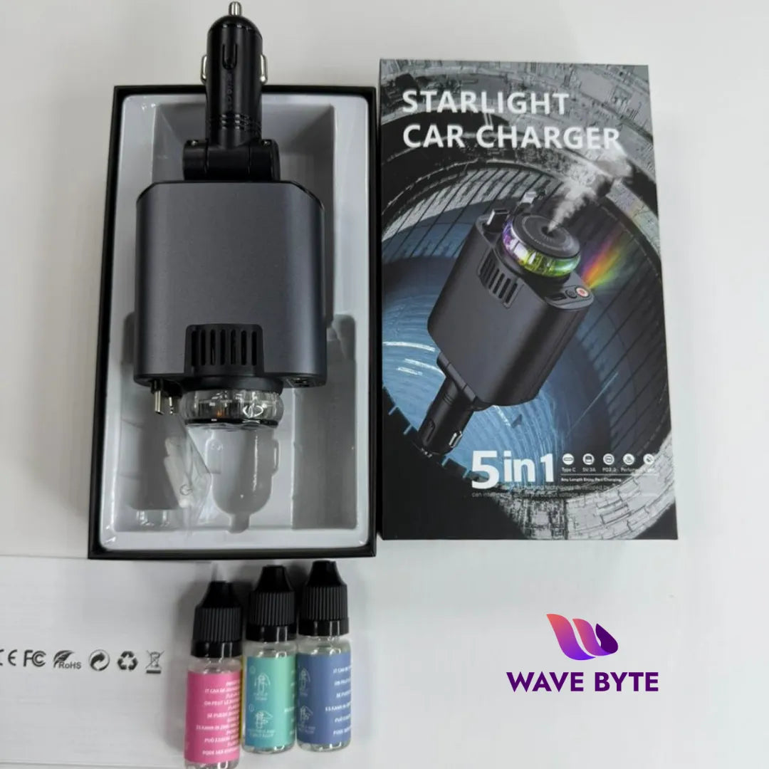 5-in-1 Starlight Car Charger